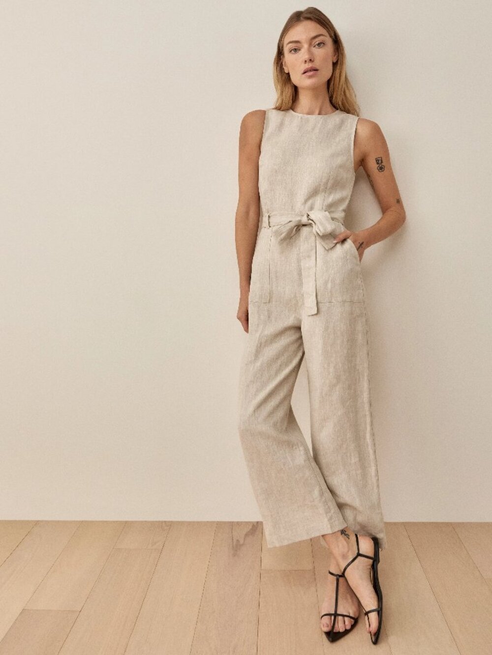 Reformation Naomi Linen Jumpsuit